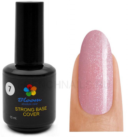 BLOOM   Base Strong COVER   #07   15мл   База камуфлирующая с шиммером